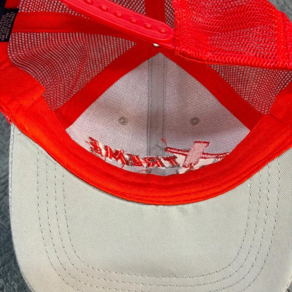 Hit Wear Xtreme Bar Bingo Trucker Hat Gray Red Mesh Snapback Cap 0664